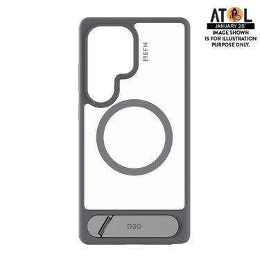 EFM Alta Case with D3O BIO for Samsung Galaxy S25 Ultra - Grey/Clear